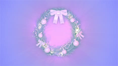 다채로운 배경에 장식 된 xmas 휴가 왕관