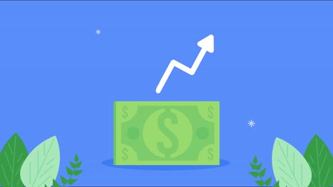 animación financiera y económica con el aumento de las facturas