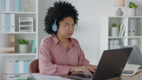 Computer,-creative-black-woman-with-laptop
