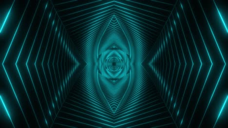 neon geometric tunnel visuals