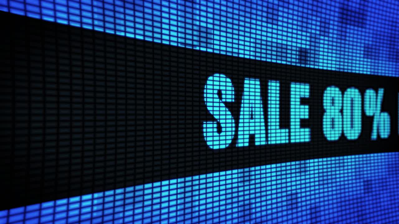 80% Off Sale on Digital Display