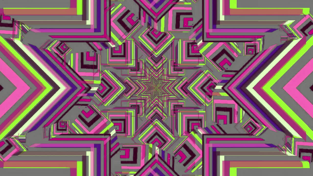 estrellas abstractas de colores que se mueven y giran