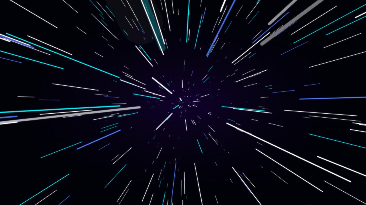 Abstract Hyperspace Warp Speed Motion Background