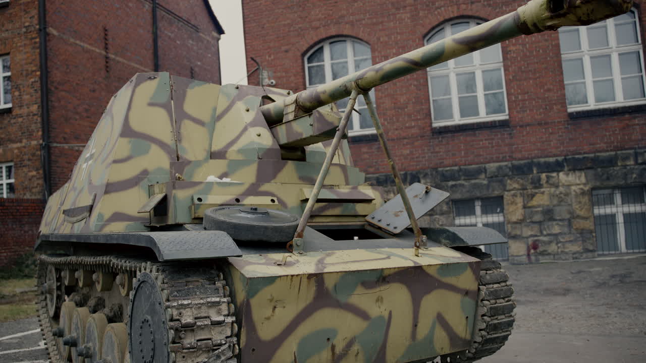 Vintage German Anti-Tank Gun (SdKfz 138/1) at a Museum