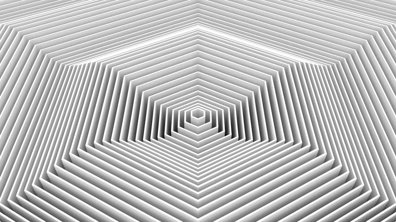 los hexágonos formaron una onda