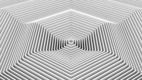 los hexágonos formaron una onda