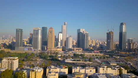 antena del norte de tel aviv israel durante la puesta de sol - edificios altos 07