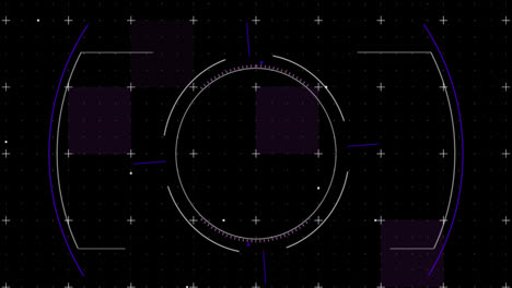 animación de la exploración del alcance sobre un fondo negro
