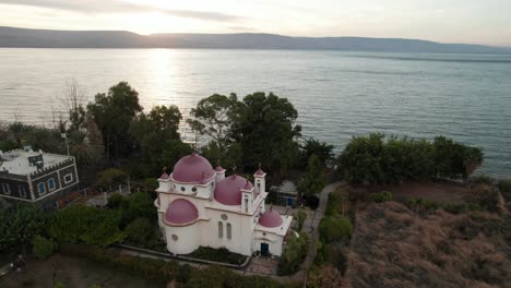 Kloster-Der-Heiligen-Apostel---Griechisch-orthodoxer-Tempel-In-Am-See-Genezareth-In-Israel