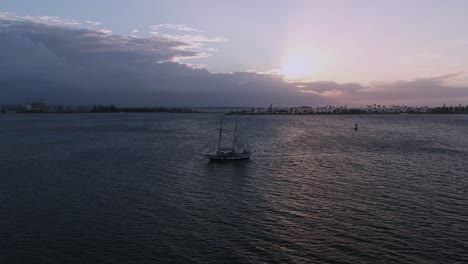 zumbido bahia de san juan, puerto rico durante la puesta de sol