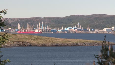 terminal de petróleo y gas cerca de stavanger, noruega