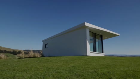 modern white house in a country setting