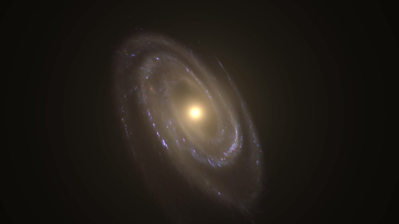 galaxia espiral en la oscuridad del universo