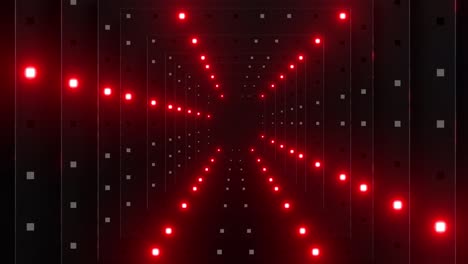 abstract red light tunnel