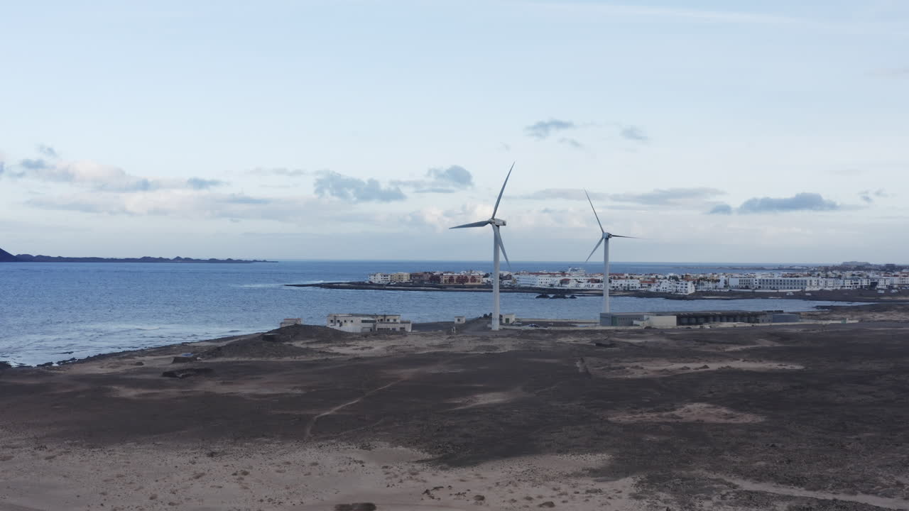 Wind Farm on a Coastal Island