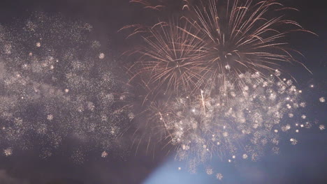 grand fireworks finale illuminates the black sky in style