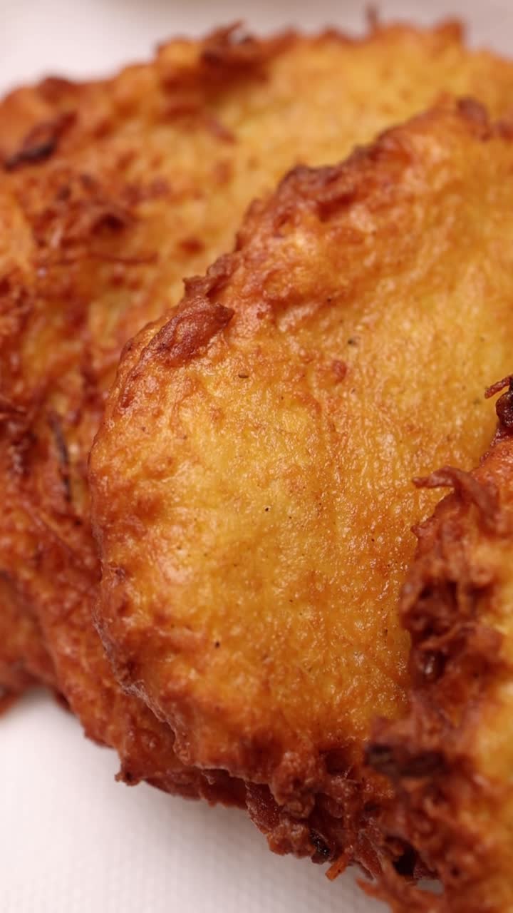 Close-Up of Golden Brown Crispy Fried Fritters