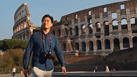 photographer explores the ancient colosseum in rome