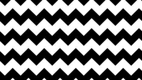 línea de onda geométrica de movimiento bucle de fondo negro y blanco