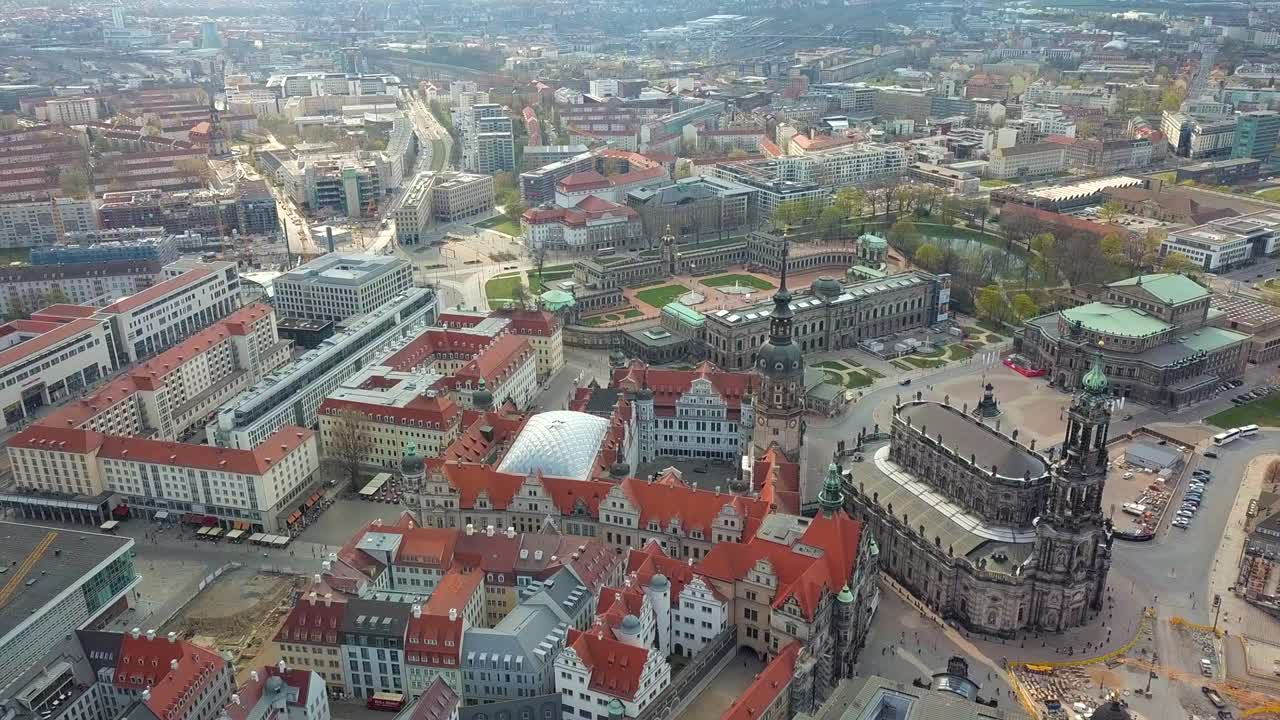 vista aérea de dresde, alemania