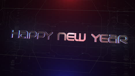 Frohes-Neues-Jahr-Mit-Cyberpunk-matrix-Und-Neon-hud-elementen