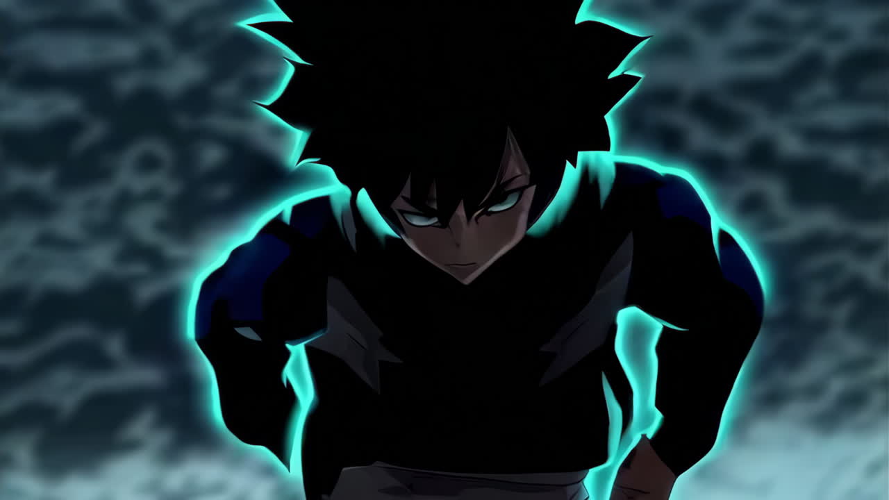 Anime Boy with Superpowers