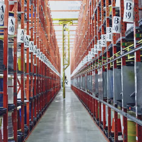 storage of steel coils of cable