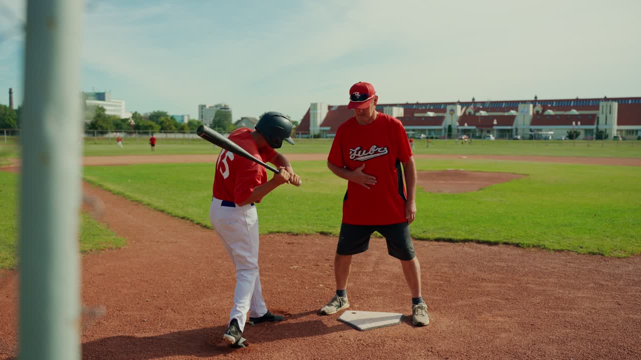 Allenamento di baseball sul campo
