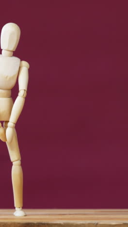 figurine performing stretching exercise