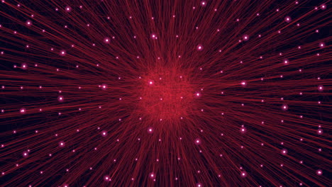 radiant burst vibrant red and white explosion