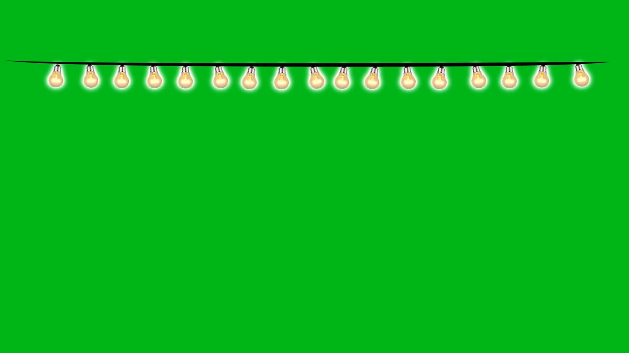 녹색 스크린 배경으로 축제 장식 불  모션 그래픽