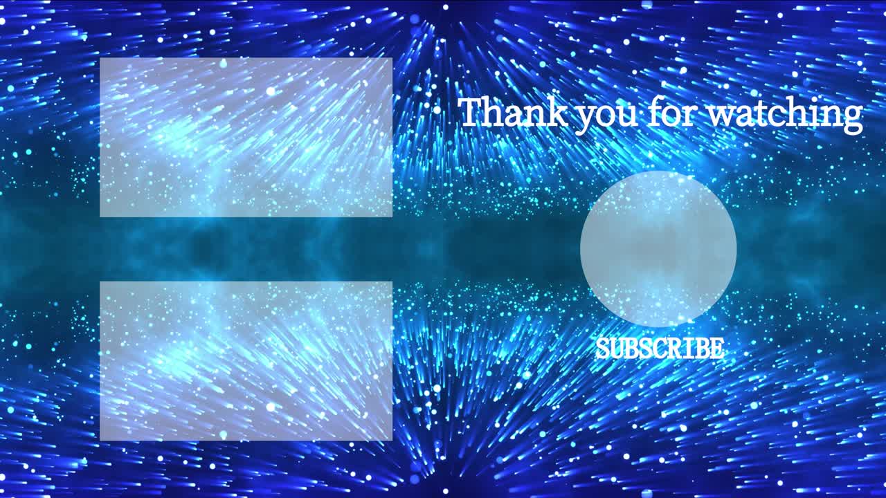 환상적인 라이트 엔드 카드 엔딩 스크린 모션 그래픽
