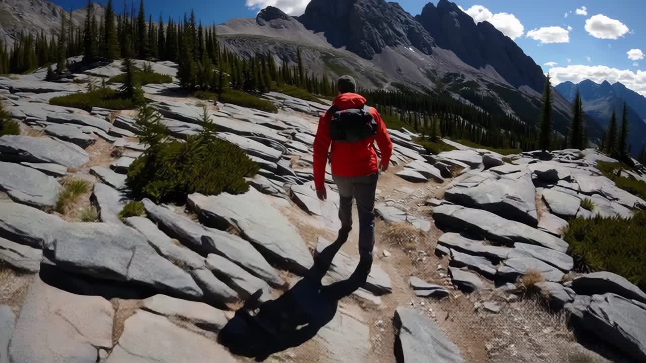 Hiking in Rocky Mountains
