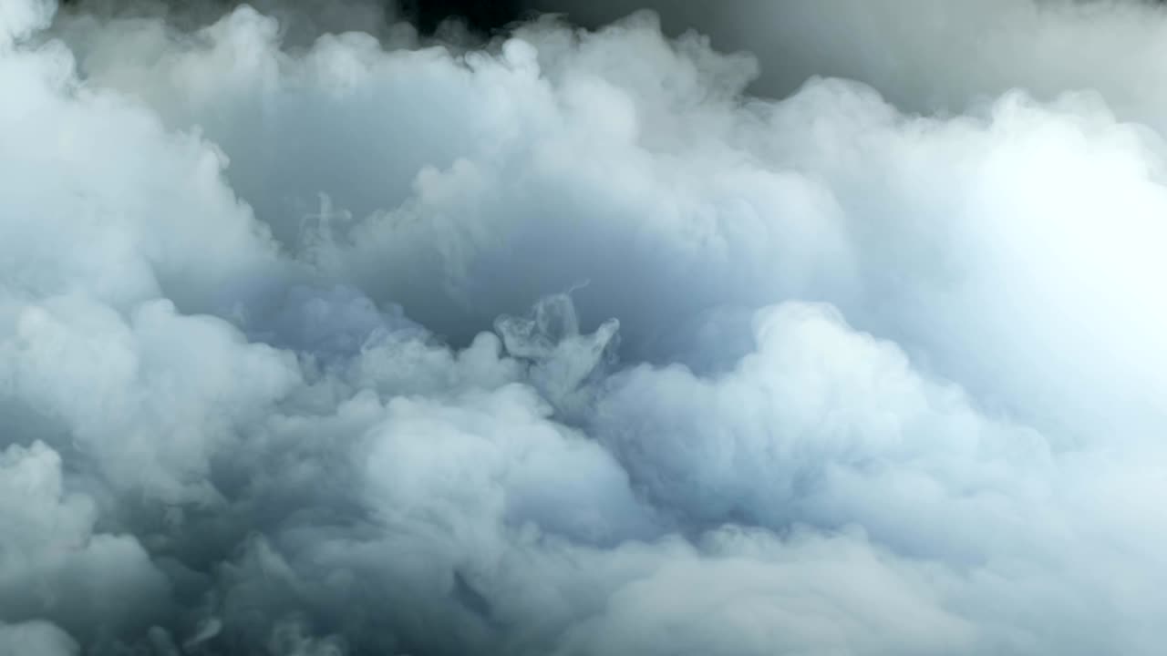 nubes de humo de hielo seco realista