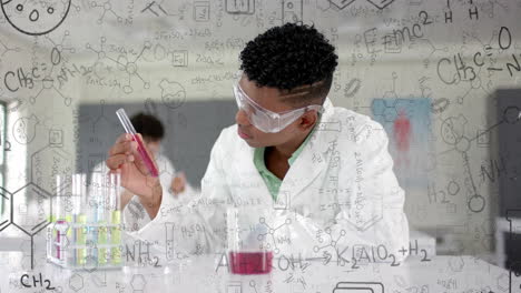 animation of scientific data processing over diverse students in laboratory