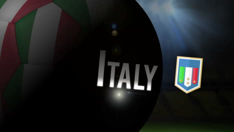 italy world cup 2014 animation with football