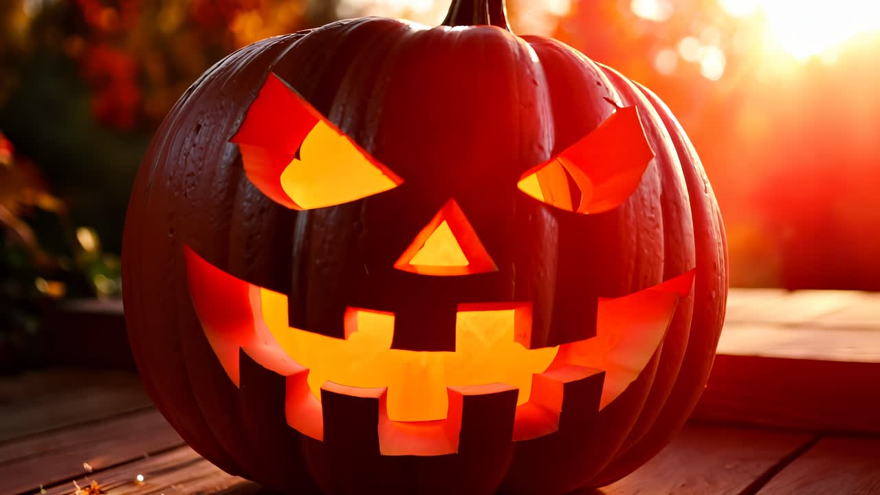 공포스러운 잭 오 랜턴 호박