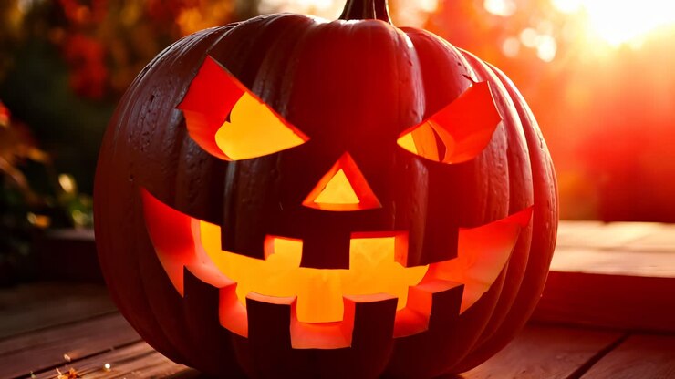 Spooky Jack-o'-Lantern Pumpkins