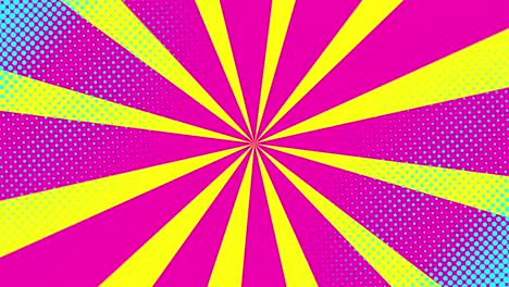 pop-art-hintergrund mit polka-punkten und speed-linien.