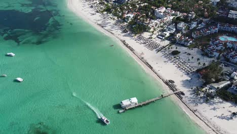 amazing aerial drone image of the sea beach