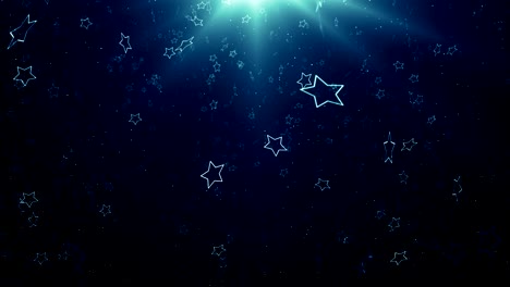 particles star blue dust abstract light bokeh motion titles cinematic background loop