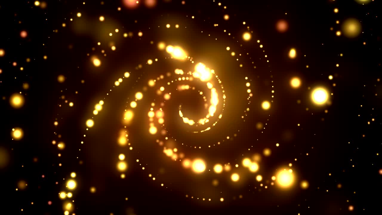 túnel de luz dorada