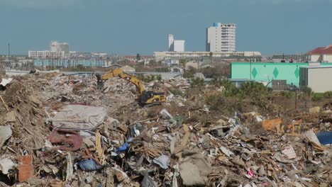 junk is piled up in the wake of the devastation of hurricane ike in galveston  texas 1