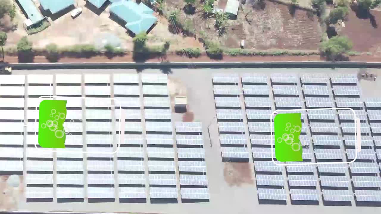 대체 에너지 풍차 및 태양 전지 패널 녹색 에너지 생산