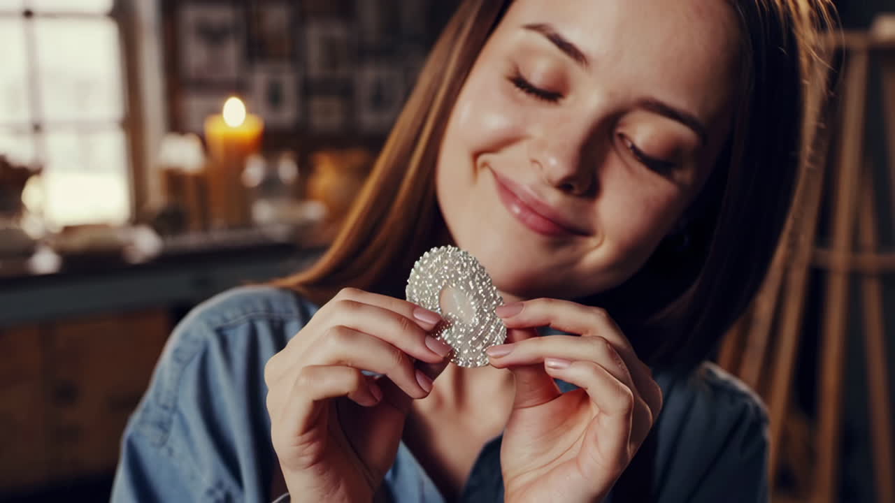 스튜디오에서 일하는 여성 예술가