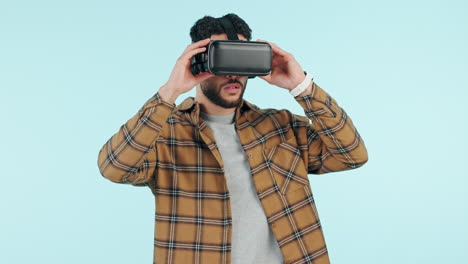 Man,-virtual-reality-and-futuristic-glasses