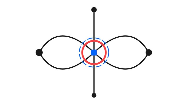 Abstract Geometric Animation of Connecting Lines and Shapes