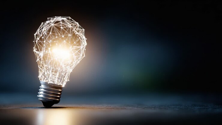 Illuminating Innovation: A Stunning Visual Journey Through the Transformation of a Light Bulb, Capturing the Essence of Modern Technology and Creativity in a Darkened Space