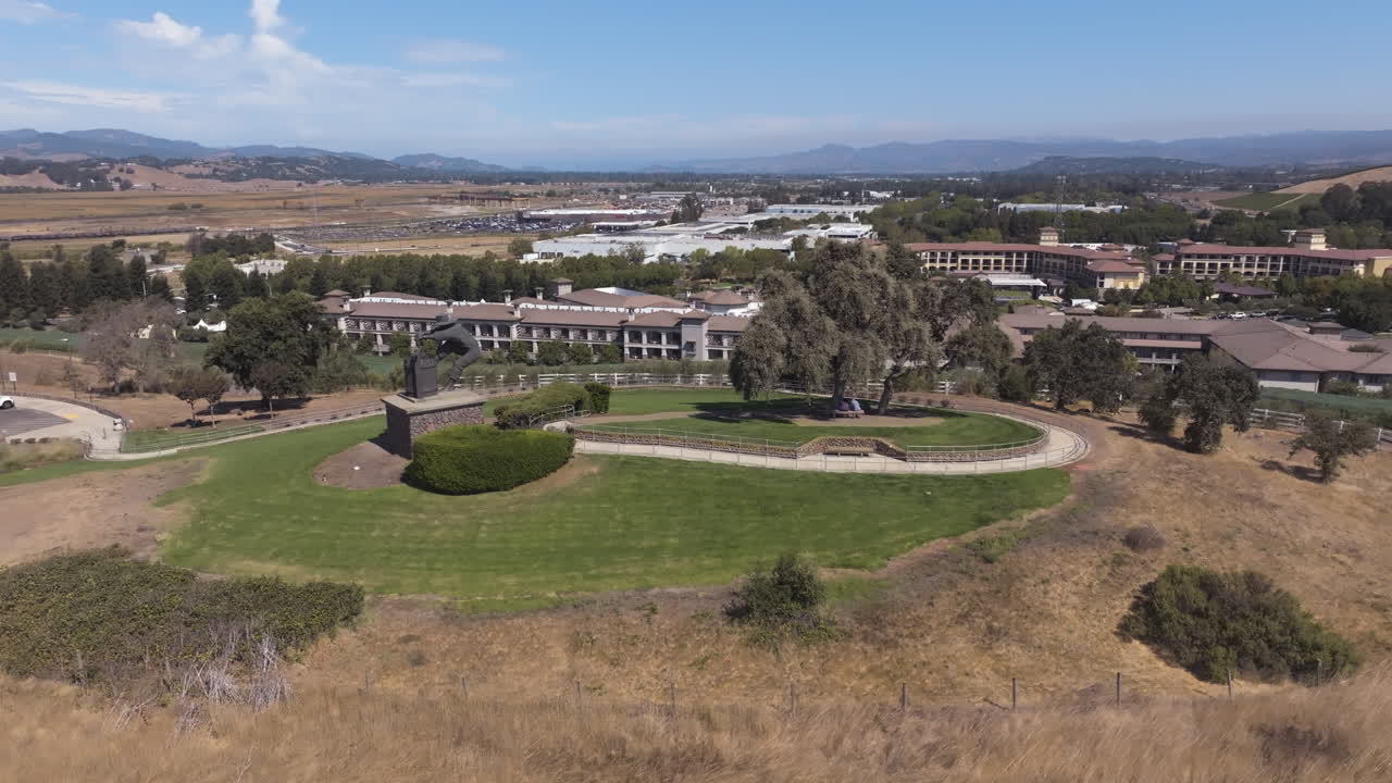 Nature Landscape And Neighborhood In Napa County, San Francisco, California - Aerial Shot