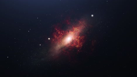 4k galaxy is red in space